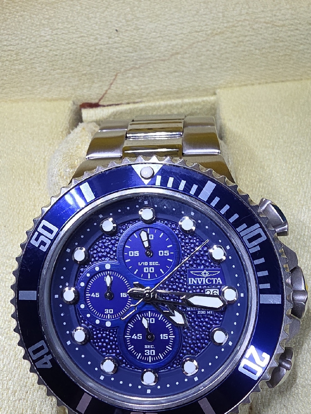 Invicta Pro Diver chronograph watch, specifically model 18907